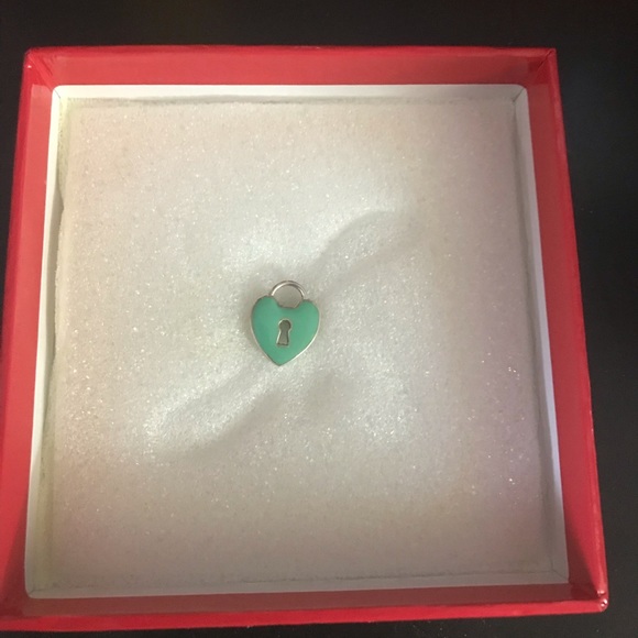 Tiffany & Co. Jewelry - Authentic Tiffany’s Small Heart Lock Charm in Blue